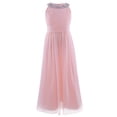thumbnail image 1 of Alvivi Flower Girls Chiffon Dress Wedding Bridesmaid Maxi Gown Party Prom Costume 4-16, 1 of 7