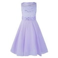 thumbnail image 1 of Alvivi Flower Girls Dress Sequined Lace Chiffon Princess Party Ball Gown 2-16 Lavender 16, 1 of 7