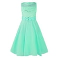 thumbnail image 1 of Alvivi Flower Girls Dress Sequined Lace Chiffon Princess Party Ball Gown 2-16 Mint Green 6, 1 of 7