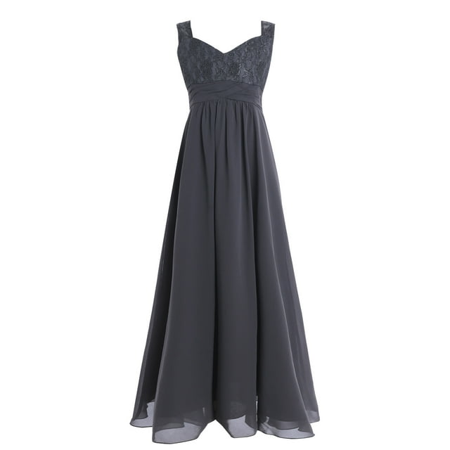 Alvivi Flower Girls Dress Wedding Bridesmaid Party Chiffon Lace Gown 4 ...
