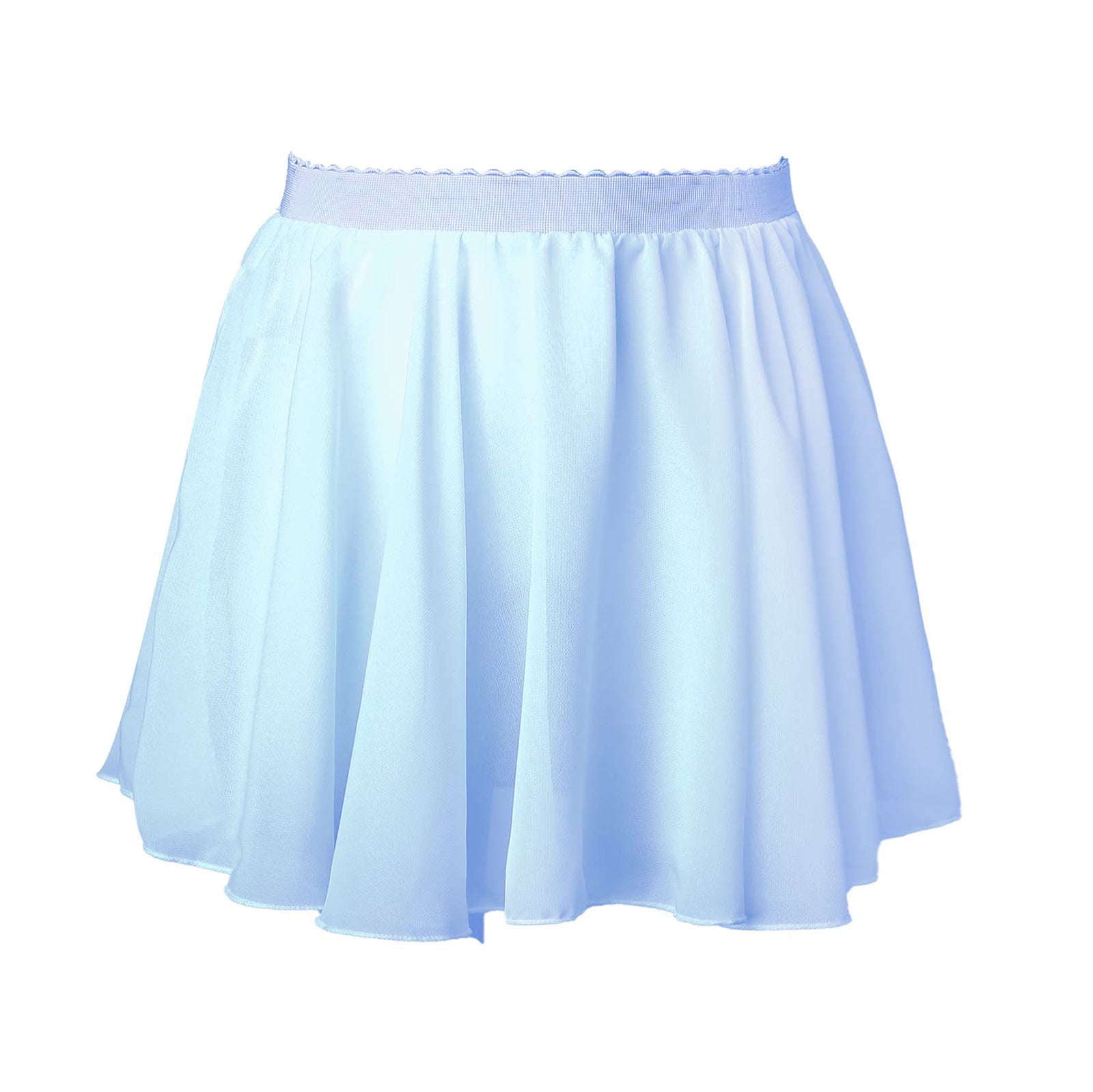 Alvivi Girl's Ballet Dance Wrap Skirts Circular Chiffon PullOn Skirt