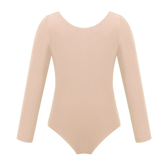 Alvivi Girls Long Sleeve Ballet Dancer Leotard Dress Gymnastics Bodysuit 3-12