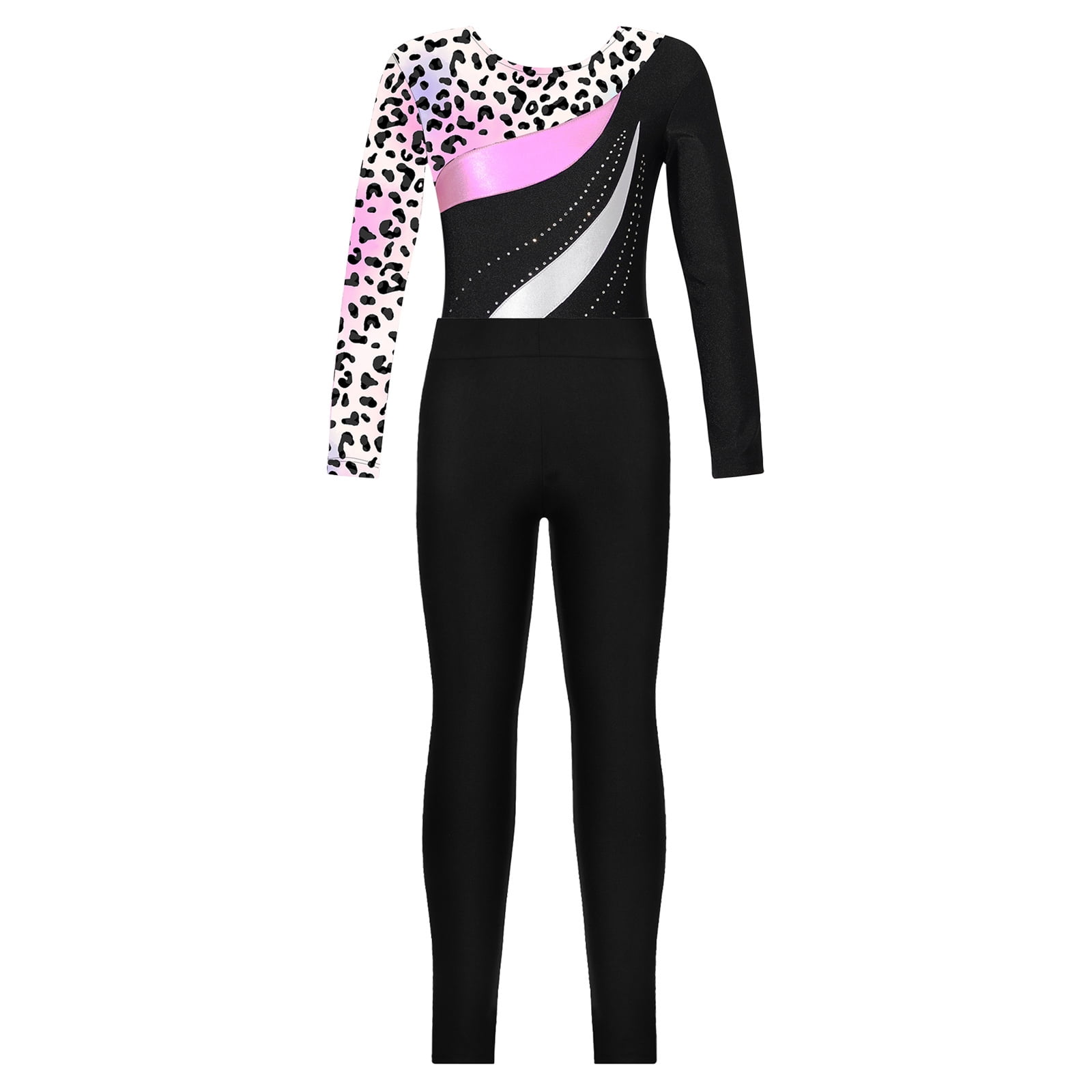 Alvivi Girls Long Sleeve Gymnastic Leotard Ballet Dance Biketard ...