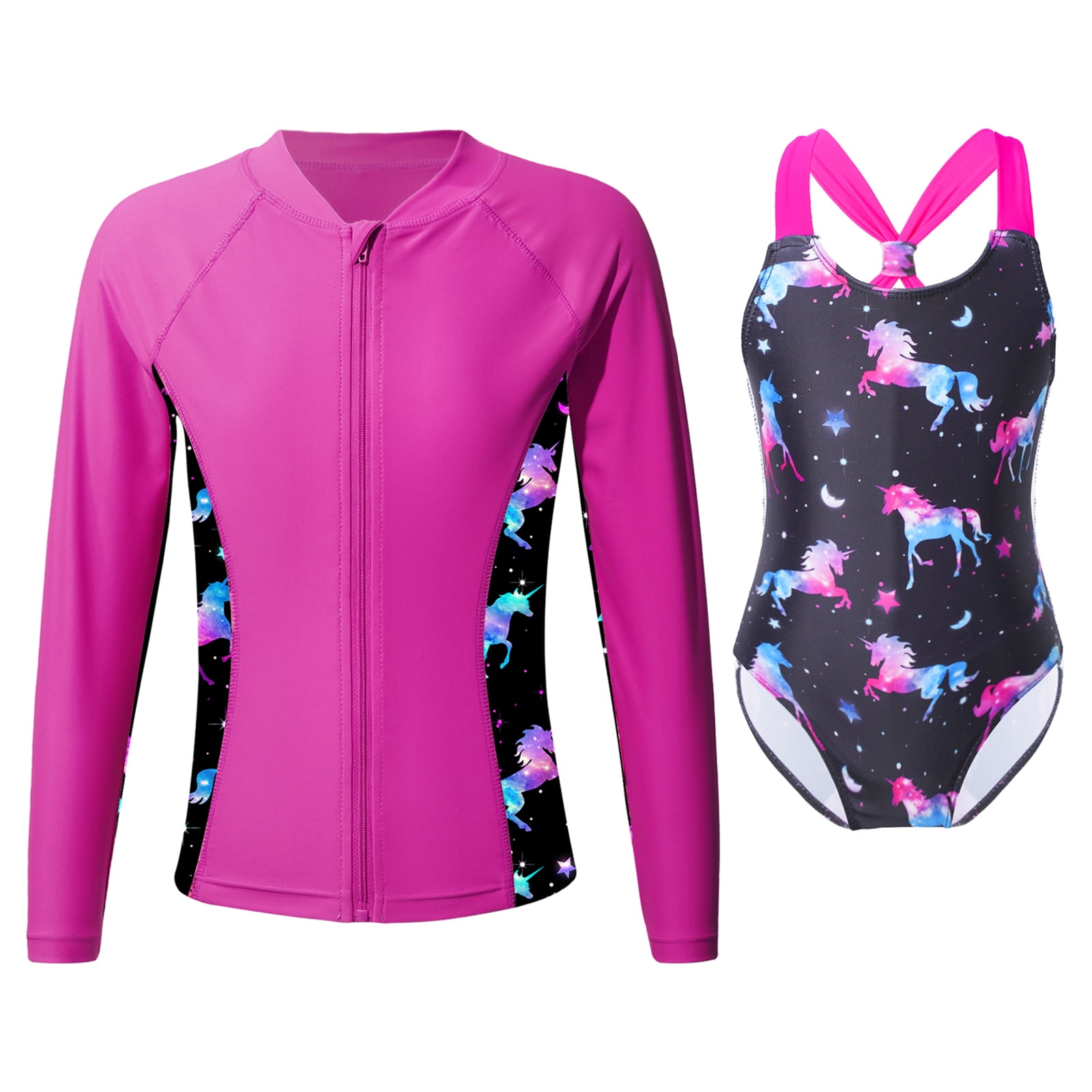 Alvivi Damen Rash Guard Langarm - UV Schutz Badeshirt Aus Polyester/Elasthan