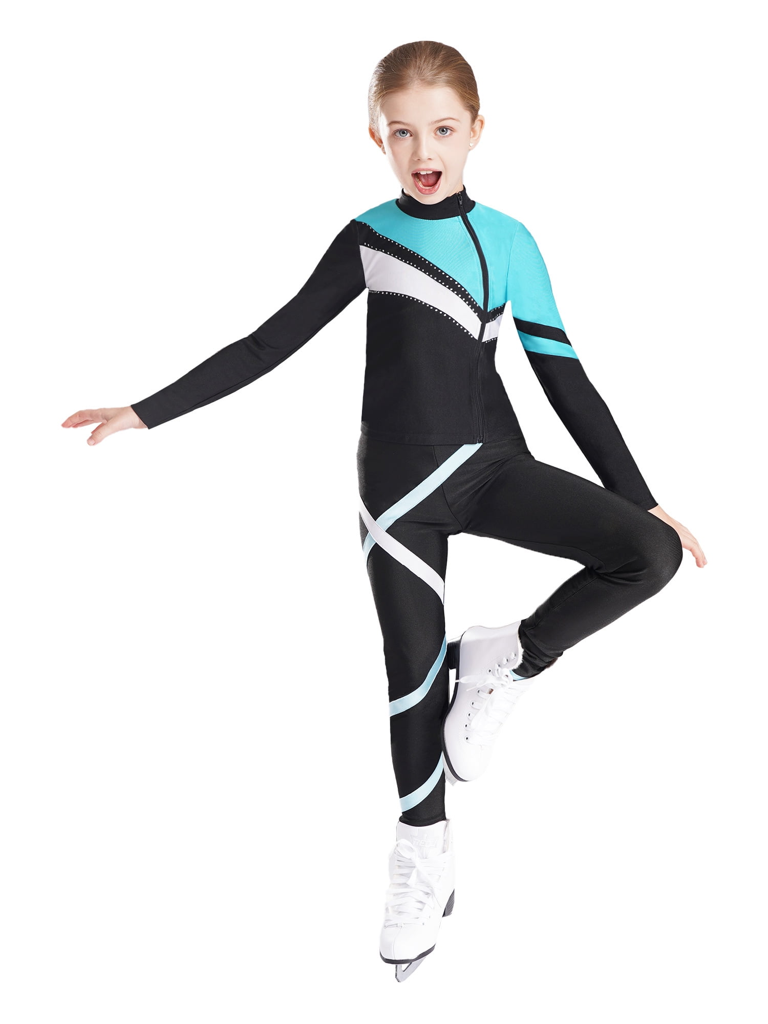 Jowowha Hiphop-kleding voor meisjes, met lange mouwen, crop