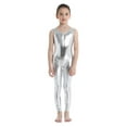 thumbnail image 1 of Alvivi Girls Sleeveless Shiny Ballet Dance Jumpsuit Gymnastics Leotard Unitard 3-14, 1 of 7