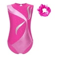 thumbnail image 1 of Alvivi Gymnastics Leotards for Girls Practice Outfits Tumbling Dance Unitard Sleeveless Dance Bodysuit Hot Pink 4, 1 of 5