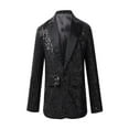 thumbnail image 1 of Alvivi Kids Boys Blazer Jacket Sparking Sequin One Button Dress Suit Wedding Formal Party Tuxedo, 1 of 7