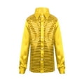 thumbnail image 1 of Alvivi Kids Boys Long Sleeve Sequins Blouses Shirt Top for Jazz Modern Dance 4-14, 1 of 7