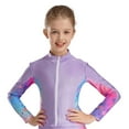 thumbnail image 1 of Alvivi Kids Girls Athletic Sport Jacket Long Sleeve Zipper Figure Ice Skating Coat Top Gymnastic Outerwear Purple 4, 1 of 7