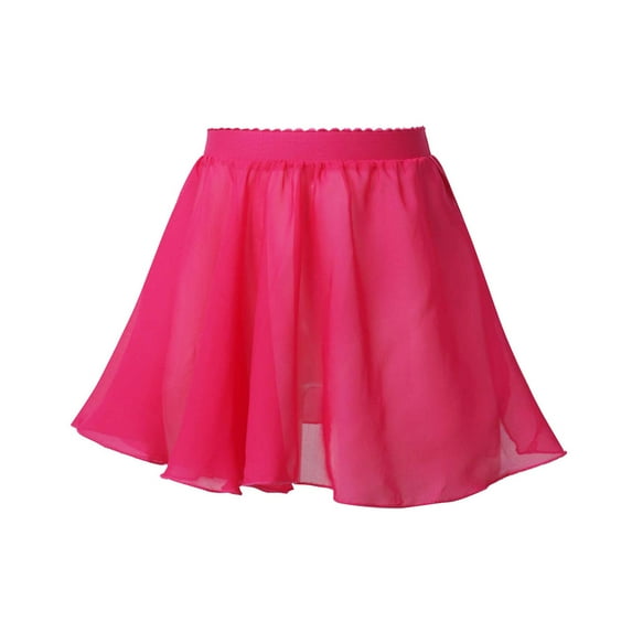 Alvivi Kids Girls Ballet Dance Basic Chiffon Wrap Skirt Ballerina Skate Pull-On Tutu Skirts