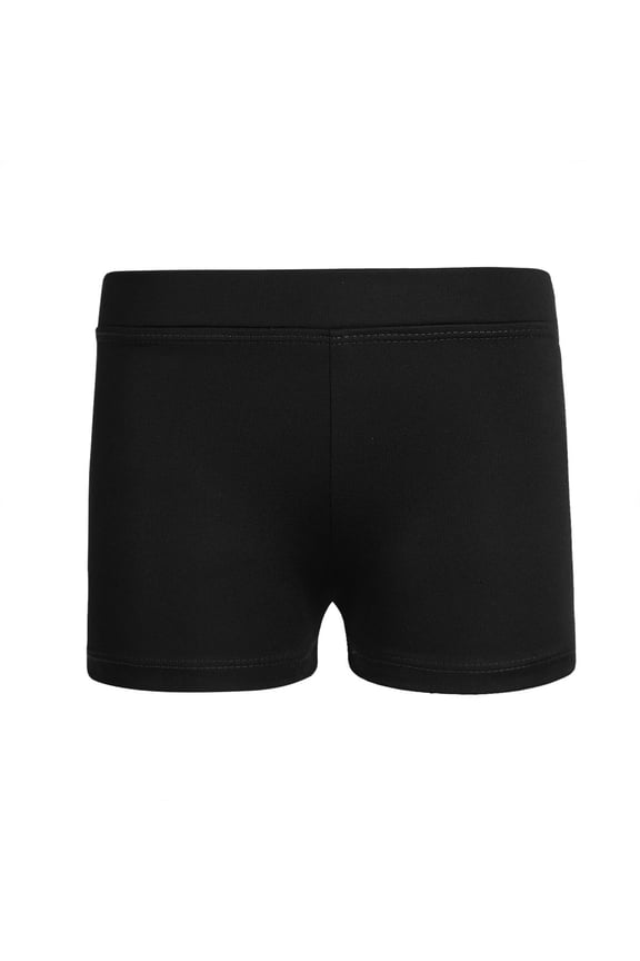 Kids Girls Ballet Dance Booty Shorts Low Rise Gymnastics Sports Yoga Running Workout Hot Pants Black 6