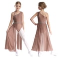 thumbnail image 1 of Alvivi Kids Girls Ballet Lyrical Dance Costumes Sleeveless Maxi Long Dress Wrap Skirted Leotard Dusty Pink 10, 1 of 7
