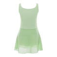 thumbnail image 1 of Alvivi Kids Girls Camisole Ballet Dance Dress Gymnastics Athletic Leotard Bodysuit Ballerina Dancewear Light Green 5-6, 1 of 7