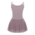 thumbnail image 1 of Alvivi Kids Girls Camisole Ballet Dance Tutu Dress Gymnastics Skirted Leotard Performance Dancewear Dusty Pink 5-6, 1 of 7