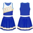 thumbnail image 1 of Alvivi Kids Girls Cheer Leader Costume Cheerleading Crop Top with Pleated Skirt Set 6-16, 1 of 7
