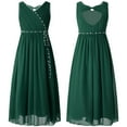 thumbnail image 1 of Alvivi Kids Girls Chiffon V Neck Party Dress Wedding Maxi Formal Ball Gown 4-14, 1 of 5