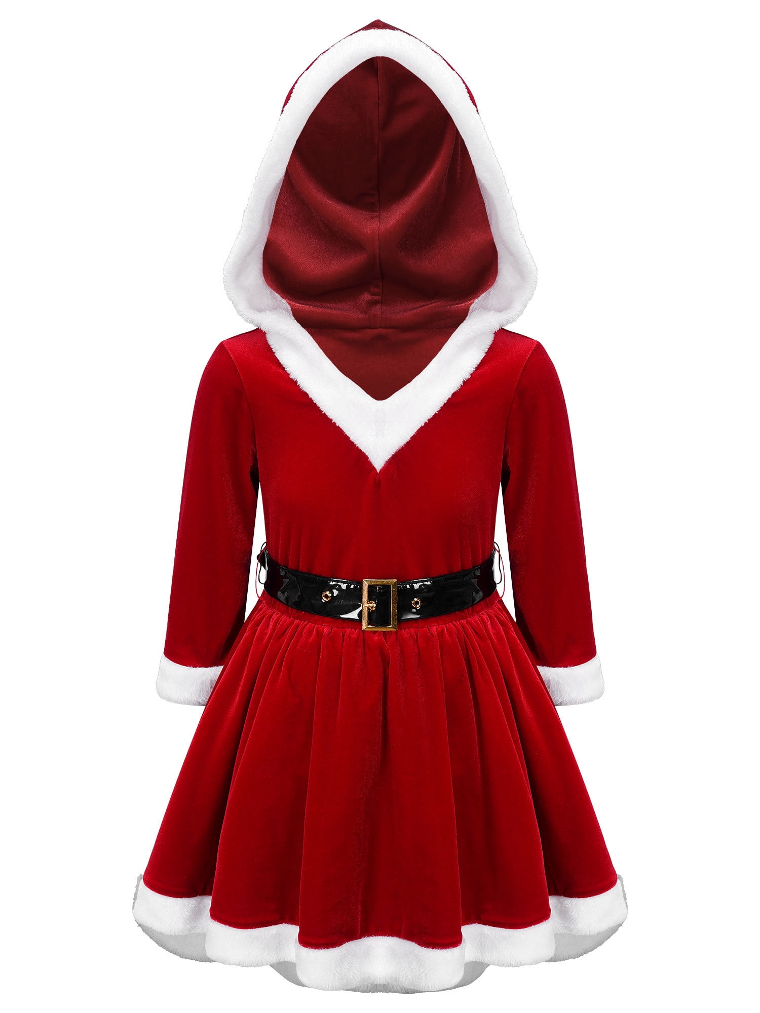 white christmas dresses Christmas Costume Dress Suit with Cloak Green main image 0