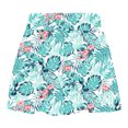 thumbnail image 1 of Alvivi Kids Girls Floral Printed Swimming A-Line Skirts Beach Rash Guard Cover Ups Casual Playwear Green Palm Leaf 16, 1 of 3