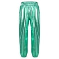 thumbnail image 1 of Alvivi Kids Girls Glossy Metallic Dance Pants Hip Hop Trousers Dancewear 6-16 Blue Green 6, 1 of 7