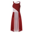thumbnail image 1 of Alvivi Kids Girls Lyrical Modern Dance Dress Ballet Leotard Skirts Dancewear 6-16 Red 8, 1 of 7