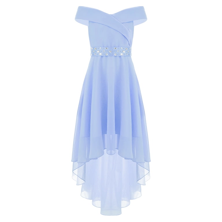 bridesmaid dresses for 16 year olds Alvivi Kids Girls Off Shoulder Dress Formal Party Ball Gown 6-16 Kid Size:9