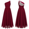 thumbnail image 1 of Alvivi Kids Girls One Shoulder Junior Bridesmaid Dress Formal Party Maxi Gown 6-16, 1 of 5