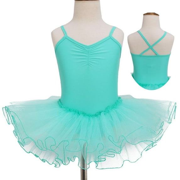 Alvivi Kids Girls Princess Tutu Ballet Dance Dress Leotard Dancewear SZ 2-12