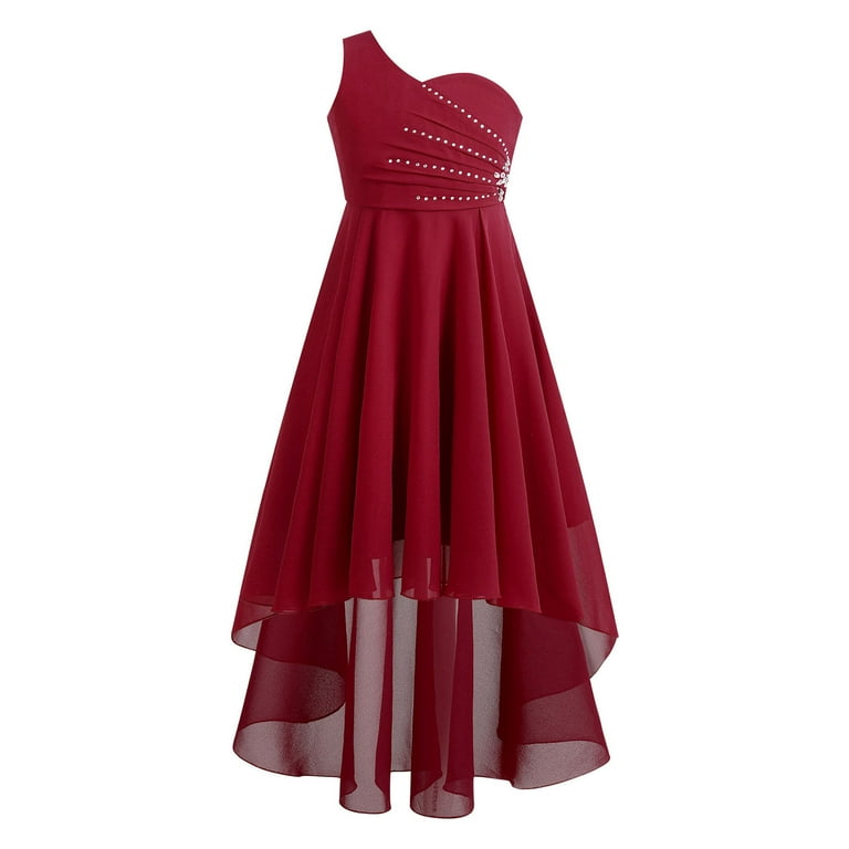 Junior burgundy bridesmaid dress hotsell