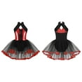 thumbnail image 1 of Alvivi Kids Girls Sequins Ballet Latin Jazz Dance Dress Tutu Skirted Leotard, 1 of 6