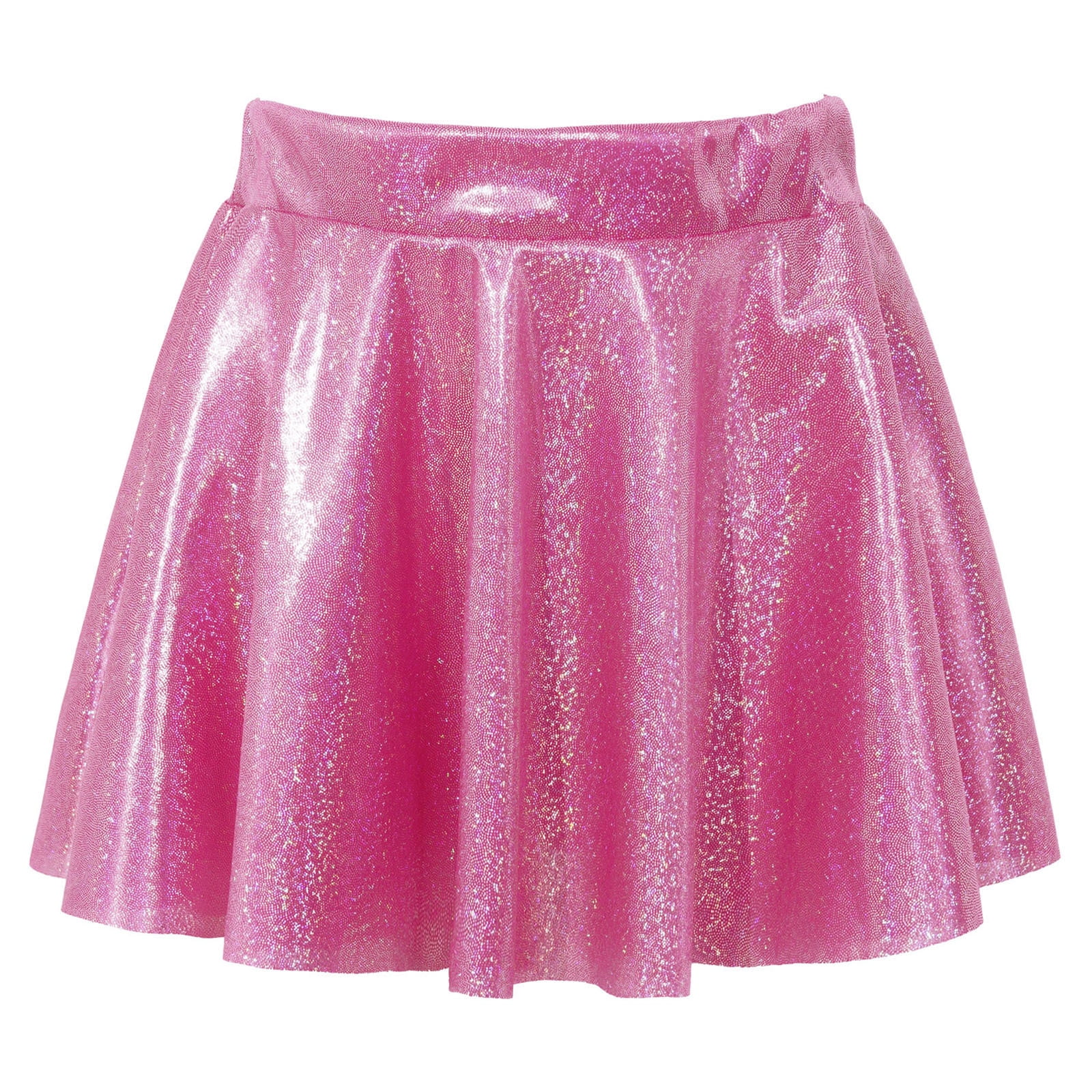 Alvivi Kids Girls Sequins Metallic Skater Skort Ballet Dance Athletic Performance Mini Skirt Hot ...