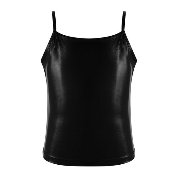 Alvivi Kids Girls Shiny Metallic Sleeveless Sports Tops Activewear Camisole Vest