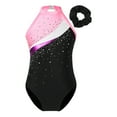 thumbnail image 1 of Alvivi Kids Girls Shiny Rhinestone Gymnastic One Piece Ballet Dance Leotard with Hair Band Pink 16, 1 of 7