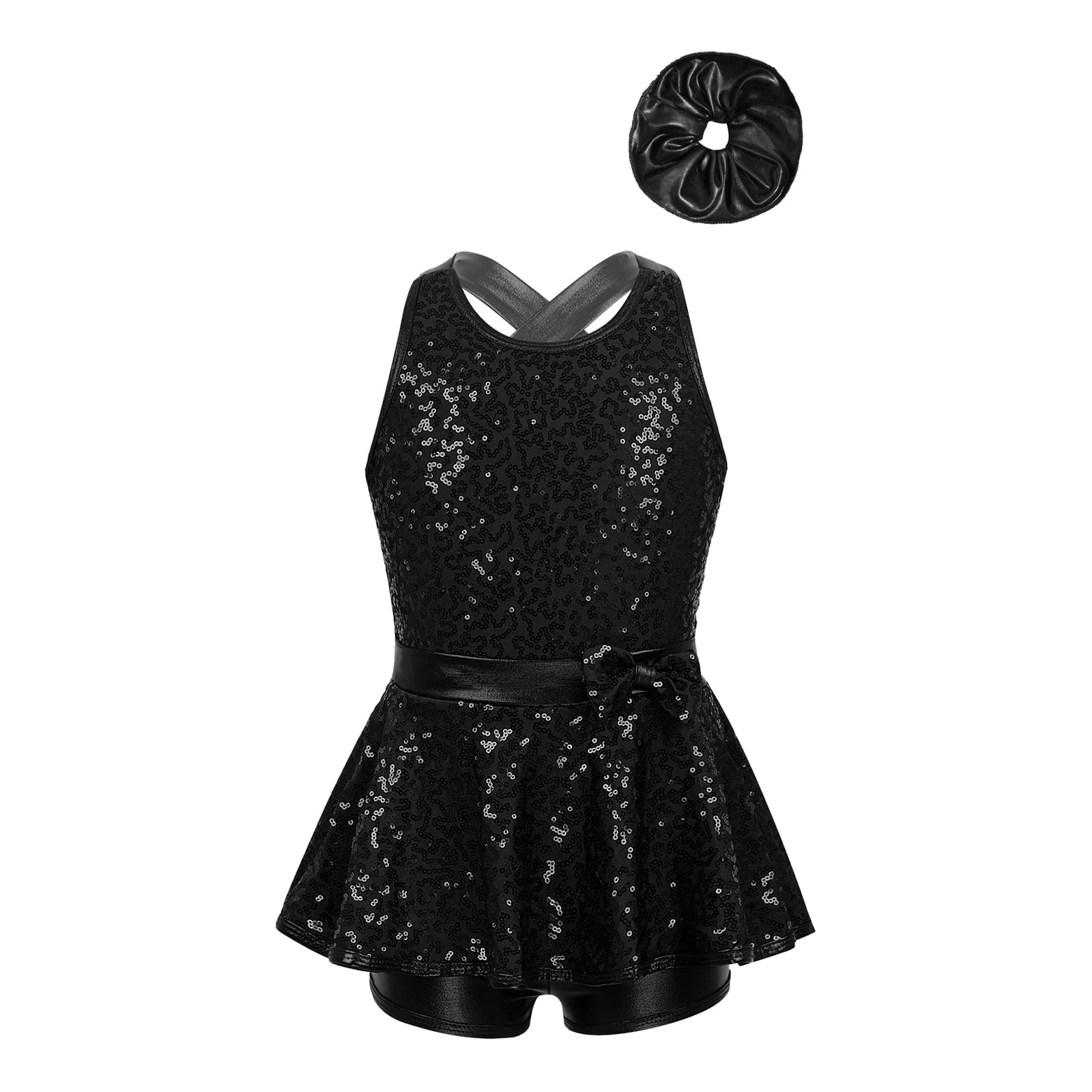 Alvivi Enfant Fille Ensemble De Sport Danse Débardeur Brassière De Sport Yoga Haut Et Pantalon Legging Gym Fitness Jogging 3-16 Ans Bleu Clair 5-6 Ans