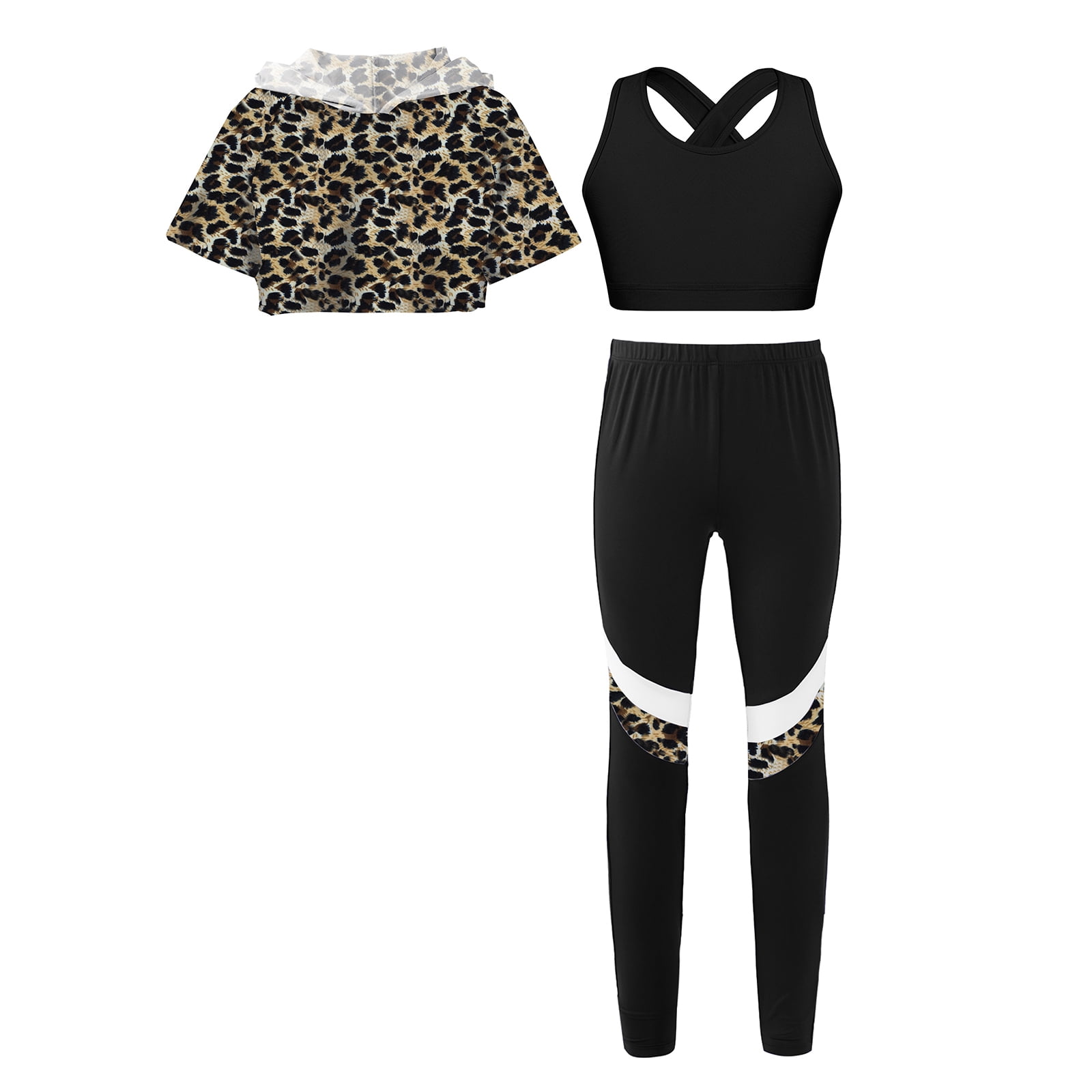 Mädchen Sport Set 2-teilig - Sweatjacke & Leggings Für Tanz & Yoga