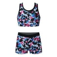 thumbnail image 1 of Alvivi Kids Girls Two Pieces Swimsuits Y-Shaped Back Tank Top+Shorts Set, 1 of 7