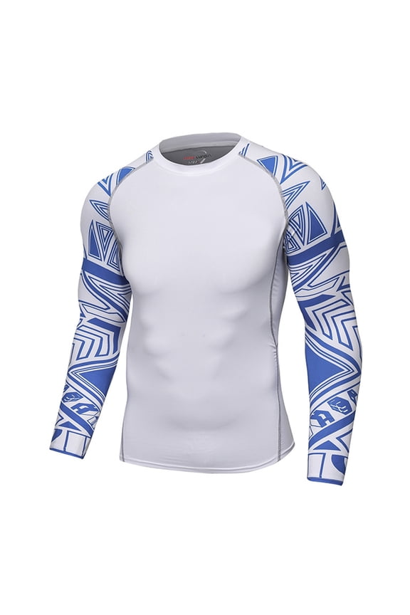 Men Long Sleeve Rash Guard Shirts UPF 50+ UV Sun Protection Quick Dry Surfing Diving Vest Top Type A M