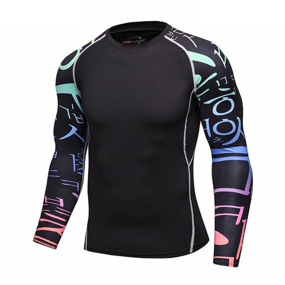 Alvivi Men Long Sleeve Rash Guard Shirts UPF 50+ UV Sun Protection Quick Dry Surfing Diving Vest Top Type C M