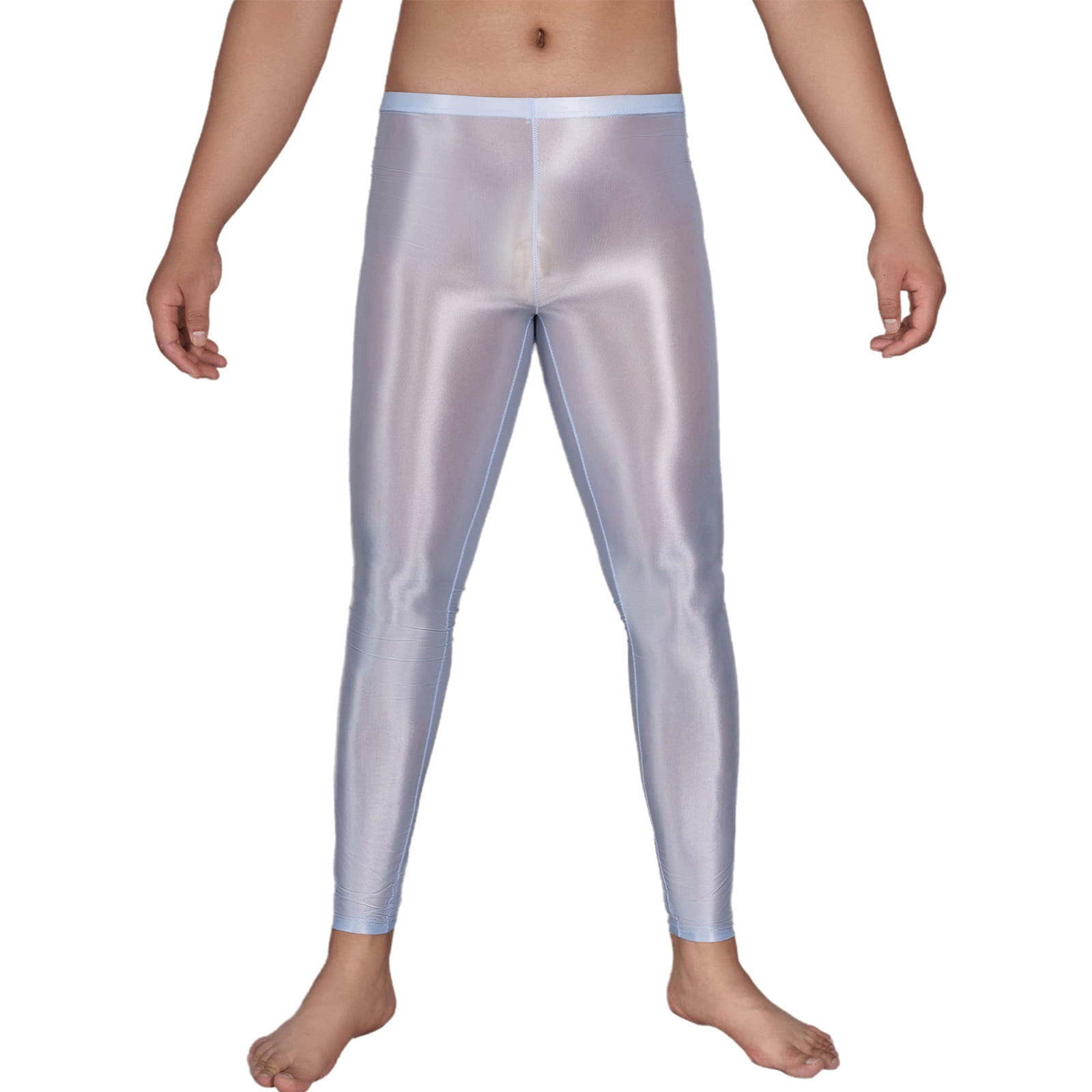 Alvivi Men Mesh Yoga Pants See Through Compression Tights Workout 