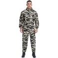 thumbnail image 1 of Alvivi Men's One Piece Dustproof Workwear Long Sleeve Work Overall Suit With Drawstring Hood Camouflage XL/175, 1 of 6