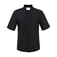 thumbnail image 1 of Alvivi Men's Tab Collar Clergy Shirt Halloween Short Sleeves Blessed Priest Clergy Costume Black XL, 1 of 4