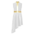 thumbnail image 1 of Alvivi Shiny Dance Dress for Girls Lyrical Praise Liturgical Worship Church Robe Sleeveless Tunic White 14, 1 of 5