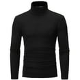 thumbnail image 1 of Alvivi Thermal Base Layers Tops Men Casual Slim Fit Turtleneck T Shirts Long Sleeve Pullover Top Black M, 1 of 4