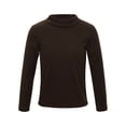 thumbnail image 1 of Alvivi Toddler Girls Boys Fleece Baselayer Thermal Shirt Tee Long Sleeve T-Shirts Undershirt Tops Coffee 5-6, 1 of 7