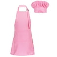 thumbnail image 1 of Alvivi Unisex Kids Role Play Chef Costume Adjustable Apron with Hat Outfit for Cooking Baking Painting Pink S, 1 of 7
