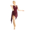 thumbnail image 1 of Alvivi Women Lyrical Dance Dress High Low Dancing Leotard Skirt Dancewear XS-XL, 1 of 7