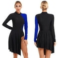 thumbnail image 1 of Alvivi Women's Formal Dance Leotard Dress Cutout Ice Skating Dance Stage Performance Costume Royal Blue L, 1 of 7