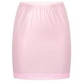 thumbnail image 1 of Alvivi Women's Half Slips Lace Hem Underskirt Elastic Waist Petticoat Skirt for Commuter OL Under Dress Light Pink OneSize, 1 of 7