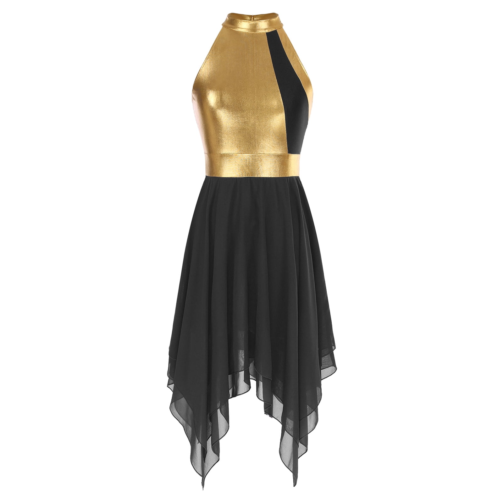 green emerald velvet dress Modest Tunic Dress Kimono in Black & Gold Print Color Medium (12-14) / Tall (5'6" +) / Black