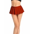 thumbnail image 1 of Alvivi Women's School Girls Pleated Miniskirt y2k Low Waist Short Dance Mini Skirts Costume Red Large, 1 of 7